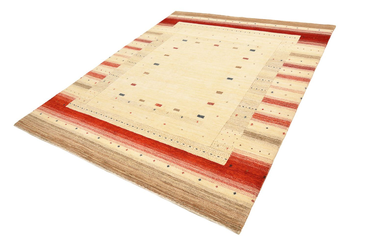 Gabbeh Rug - Loribaft Indus - 248 x 195 cm - light beige