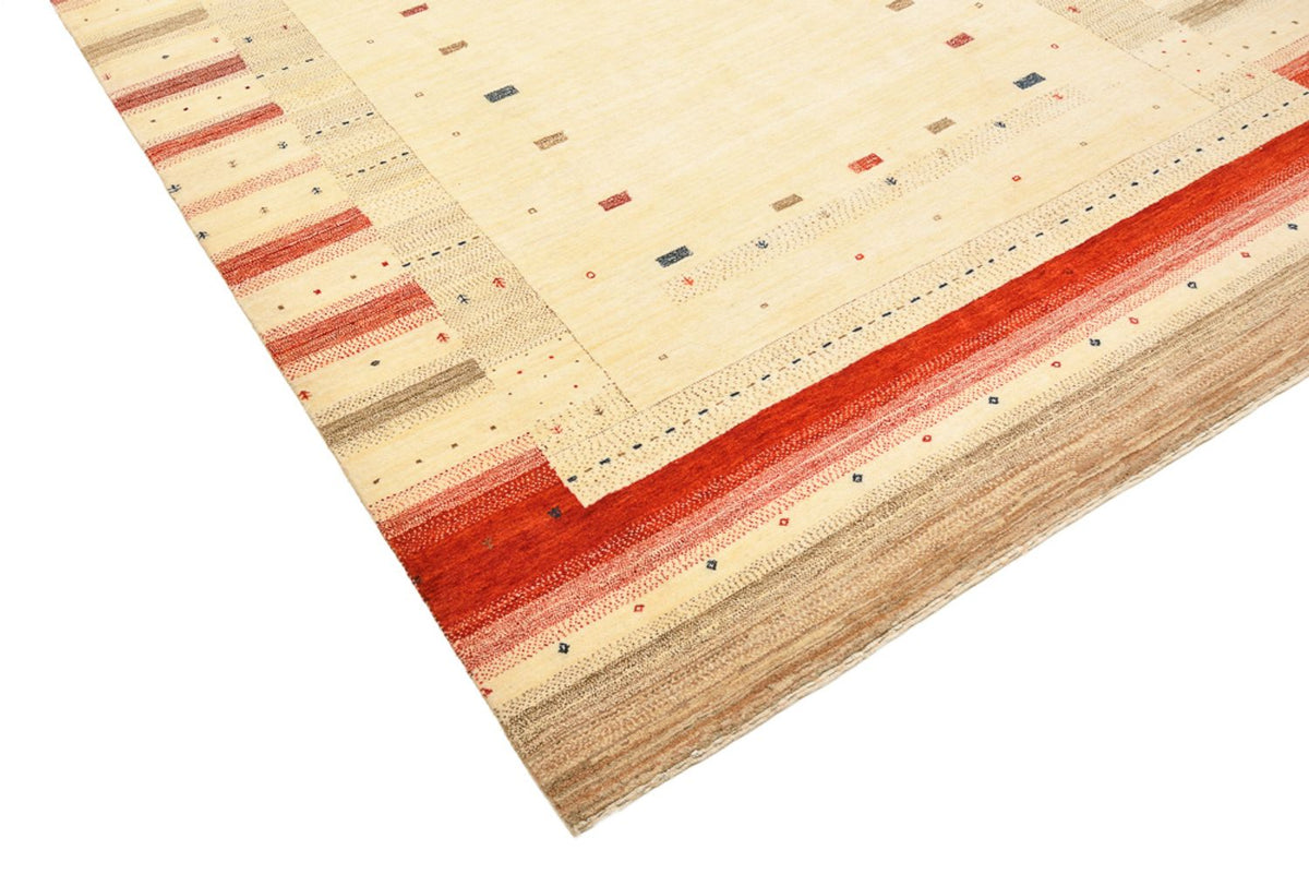 Gabbeh Rug - Loribaft Indus - 248 x 195 cm - light beige