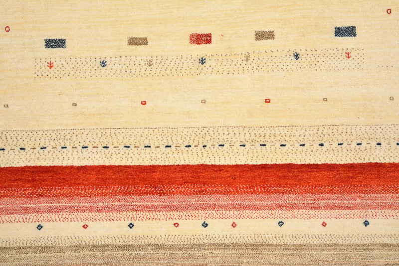 Gabbeh Rug - Loribaft Indus - 248 x 195 cm - light beige