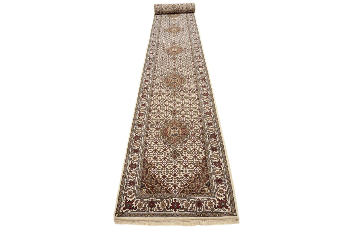 Runner Oriental Rug - Tabriz - 602 x 81 cm - light beige