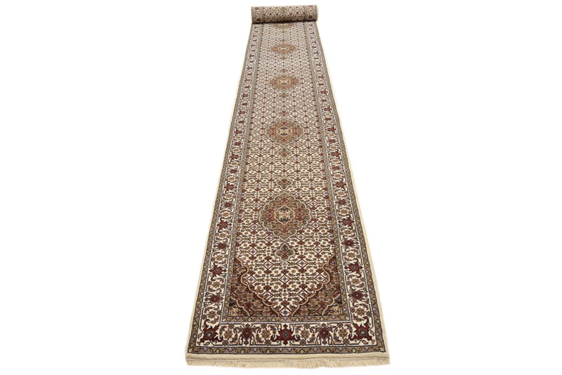 Runner Oriental Rug - Tabriz - 602 x 81 cm - light beige