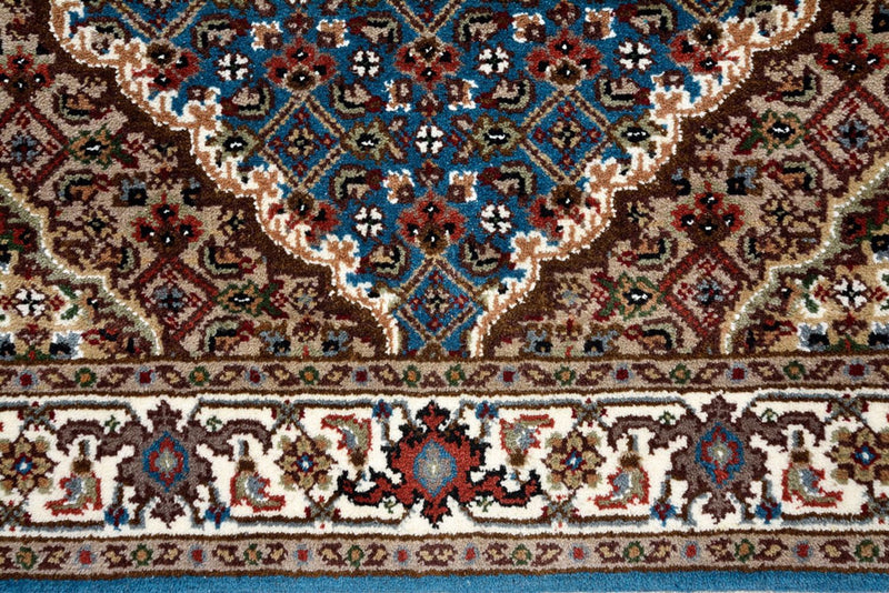 Runner Oriental Rug - Tabriz - 244 x 75 cm - dark blue