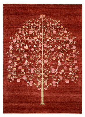 Gabbeh Rug - Loribaft Indus - 243 x 176 cm - red