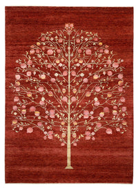 Gabbeh Rug - Loribaft Indus - 243 x 176 cm - red