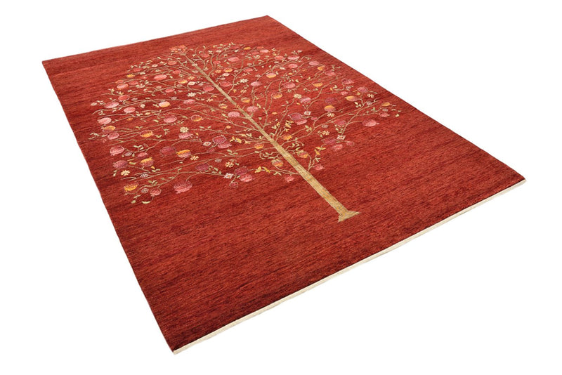 Gabbeh Rug - Loribaft Indus - 243 x 176 cm - red