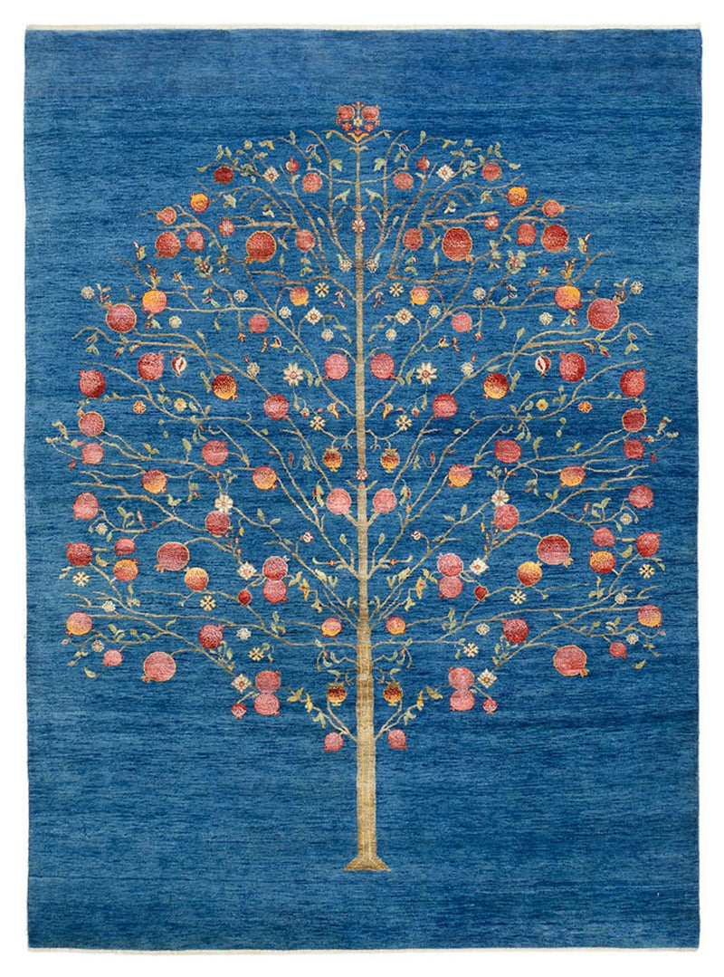 Gabbeh Rug - Loribaft Indus - 243 x 177 cm - blue