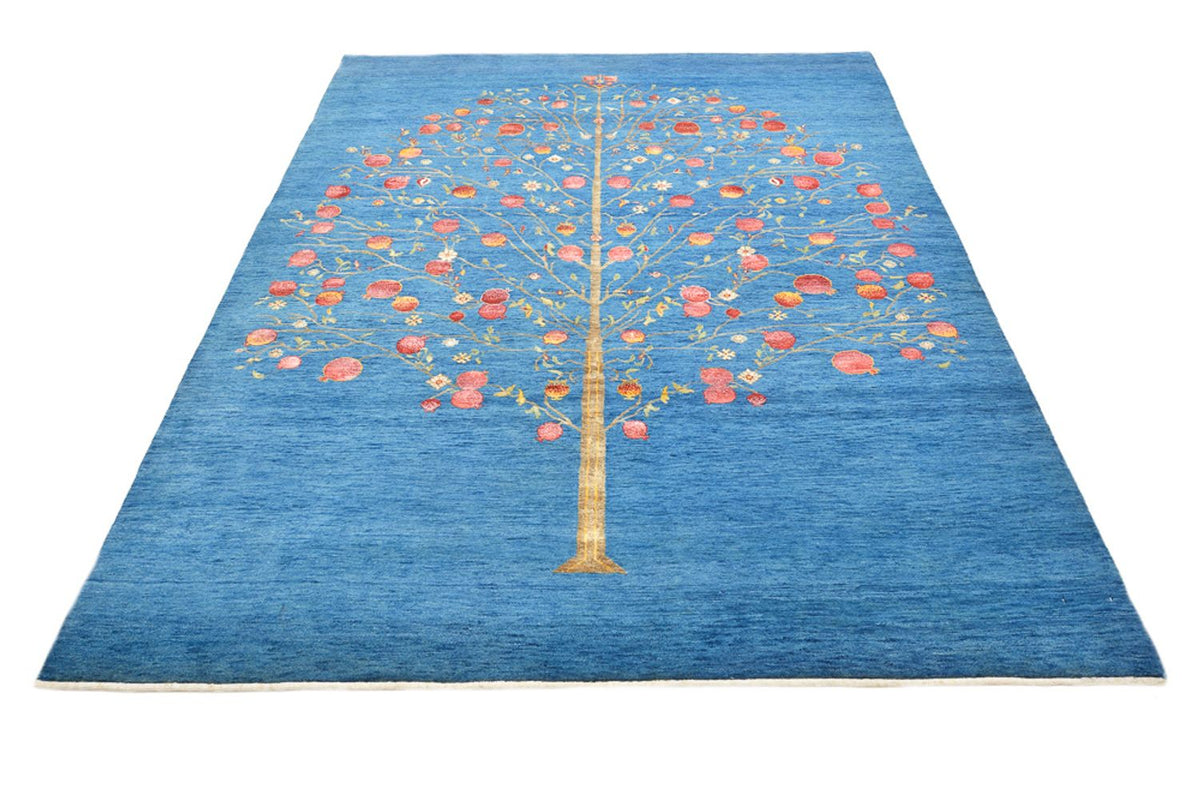 Gabbeh Rug - Loribaft Indus - 243 x 177 cm - blue