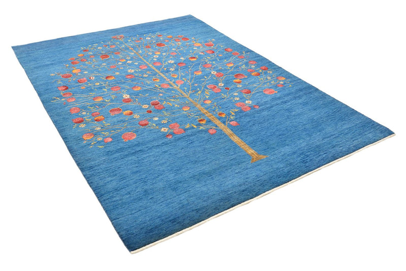Gabbeh Rug - Loribaft Indus - 243 x 177 cm - blue