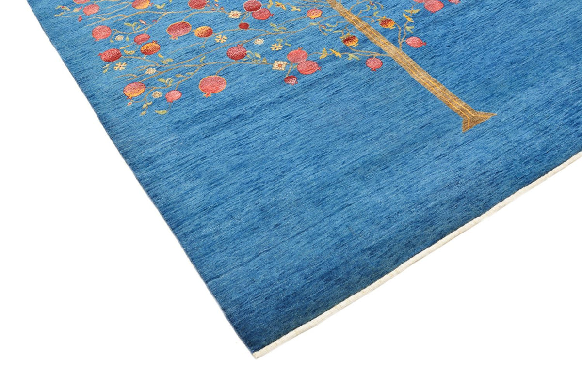 Gabbeh Rug - Loribaft Indus - 243 x 177 cm - blue