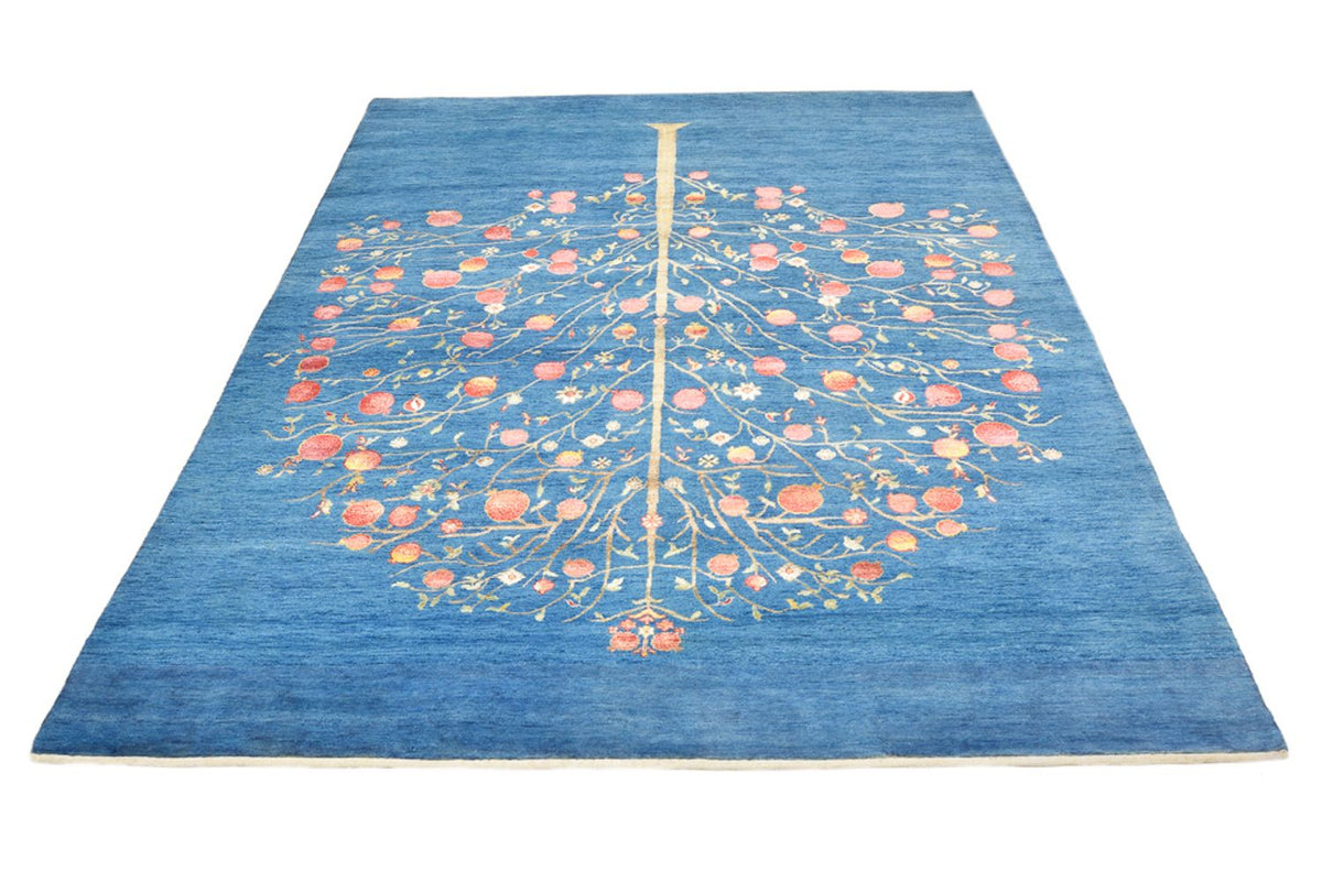 Gabbeh Rug - Loribaft Indus - 243 x 177 cm - blue