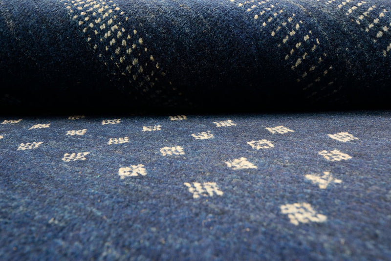 Gabbeh Rug - Loribaft Indus - 237 x 172 cm - dark blue