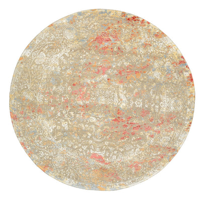 Designer Rug round  - 204 x 202 cm - sand