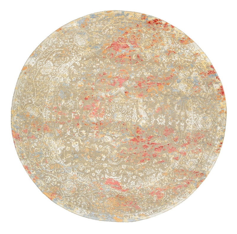 Designer Rug round  - 204 x 202 cm - sand