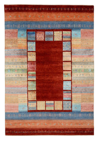 Gabbeh Rug - Loribaft Indus - 299 x 203 cm - red