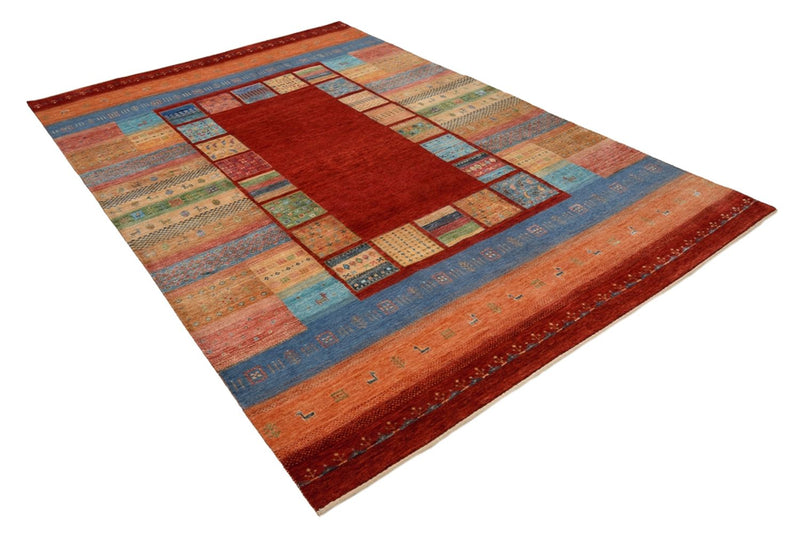 Gabbeh Rug - Loribaft Indus - 299 x 203 cm - red