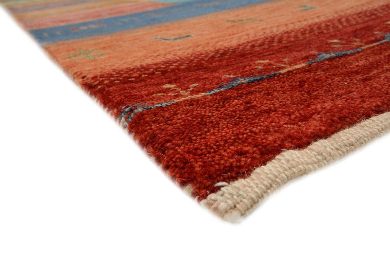 Gabbeh Rug - Loribaft Indus - 299 x 203 cm - red