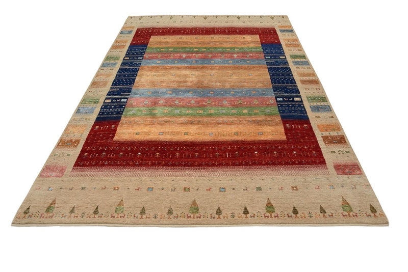 Gabbeh Rug - Loribaft Indus - 302 x 205 cm - multicolored
