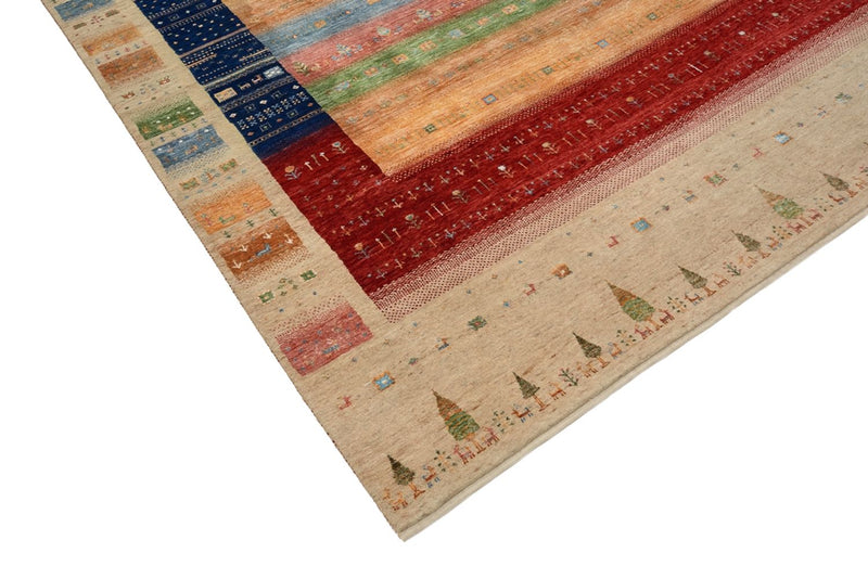 Gabbeh Rug - Loribaft Indus - 302 x 205 cm - multicolored