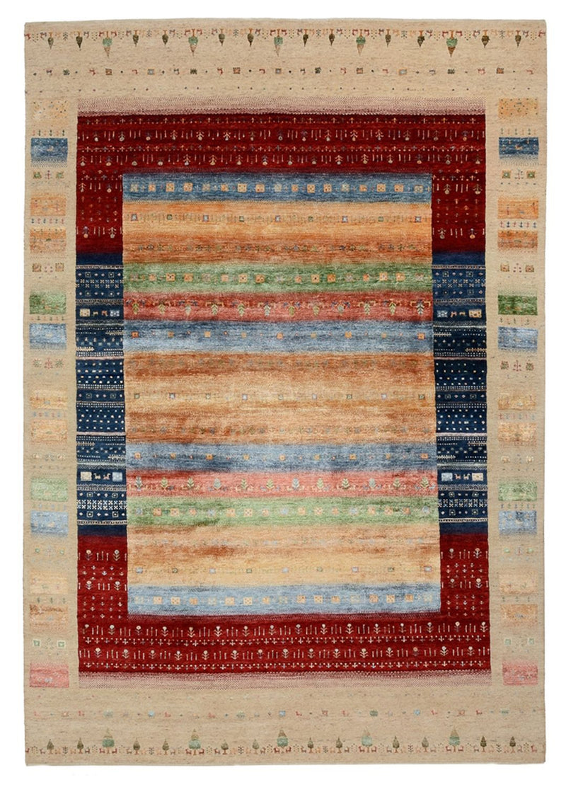 Gabbeh Rug - Loribaft Indus - 343 x 241 cm - multicolored