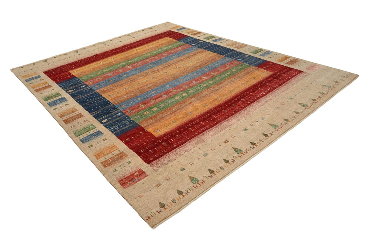 Gabbeh Rug - Loribaft Indus - 343 x 241 cm - multicolored
