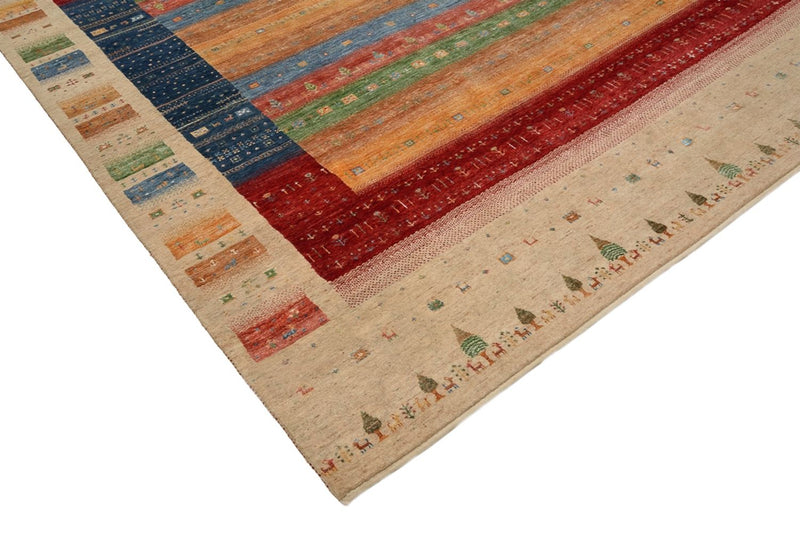 Gabbeh Rug - Loribaft Indus - 343 x 241 cm - multicolored