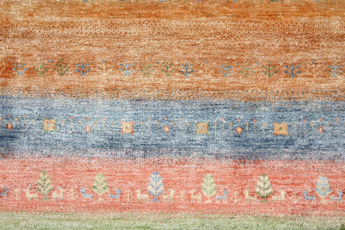 Gabbeh Rug - Loribaft Indus - 343 x 241 cm - multicolored