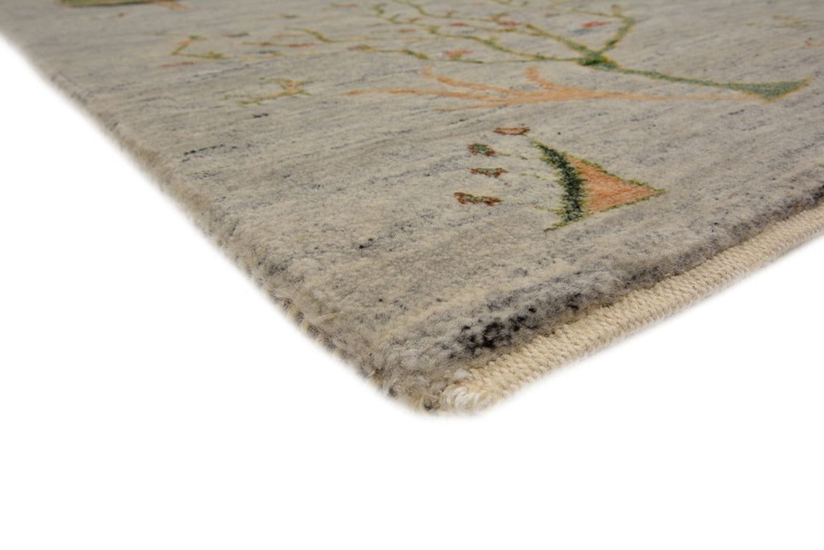 Gabbeh Rug - Loribaft Indus - 241 x 173 cm - light grey