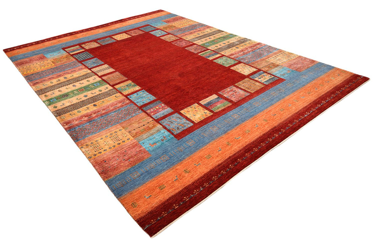 Gabbeh Rug - Loribaft Indus - 342 x 253 cm - red