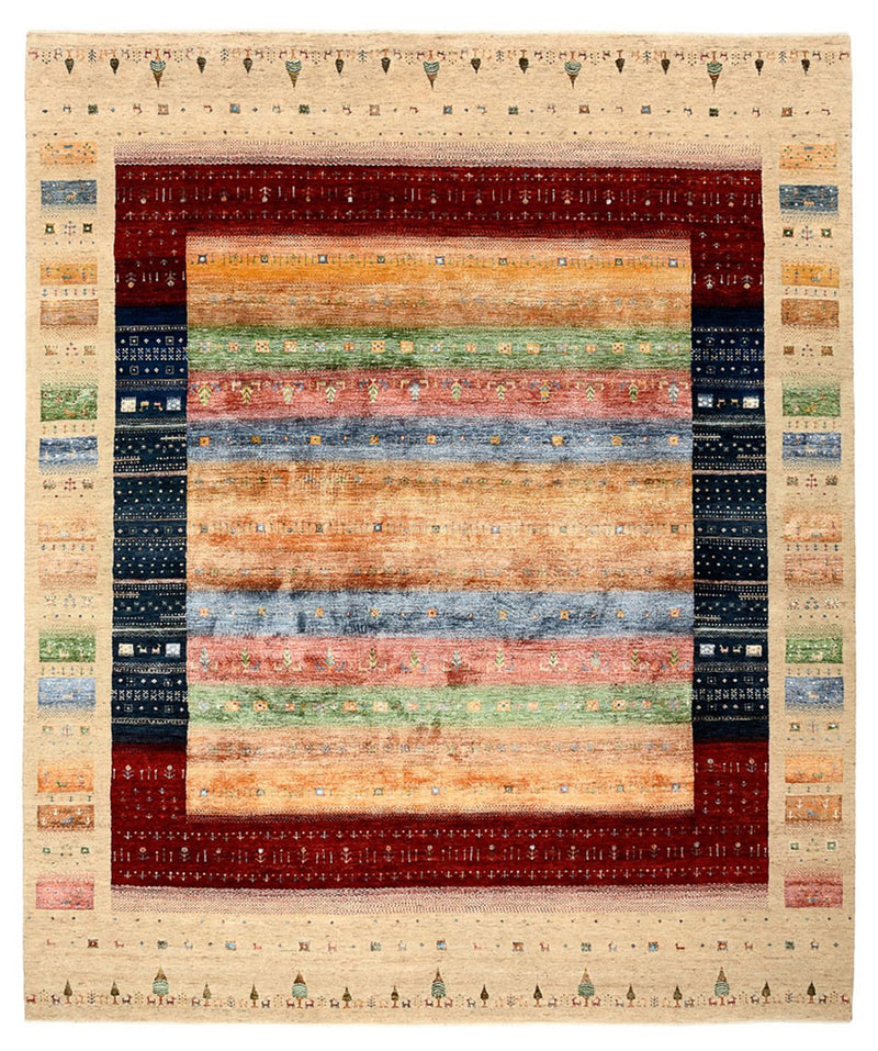 Gabbeh Rug - Loribaft Indus - 300 x 251 cm - multicolored