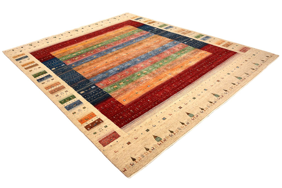 Gabbeh Rug - Loribaft Indus - 300 x 251 cm - multicolored