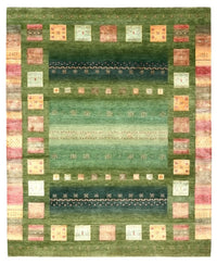 Gabbeh Rug - Loribaft Indus - 303 x 250 cm - green
