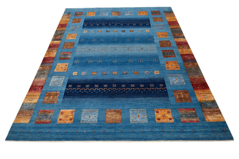 Gabbeh Rug - Loribaft Indus - 338 x 249 cm - blue