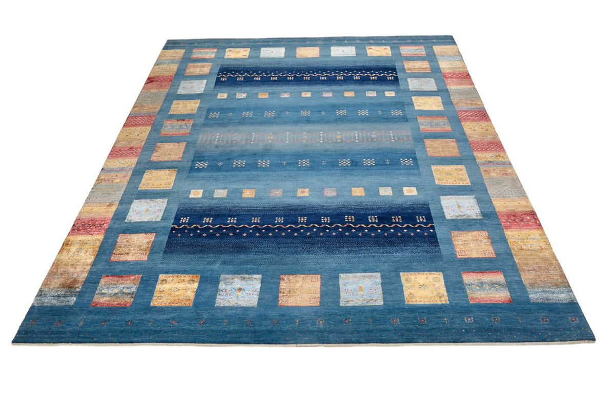 Gabbeh Rug - Loribaft Indus - 338 x 249 cm - blue