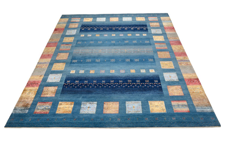 Gabbeh Rug - Loribaft Indus - 338 x 249 cm - blue
