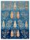 Gabbeh Rug - Loribaft Indus - 204 x 155 cm - light blue