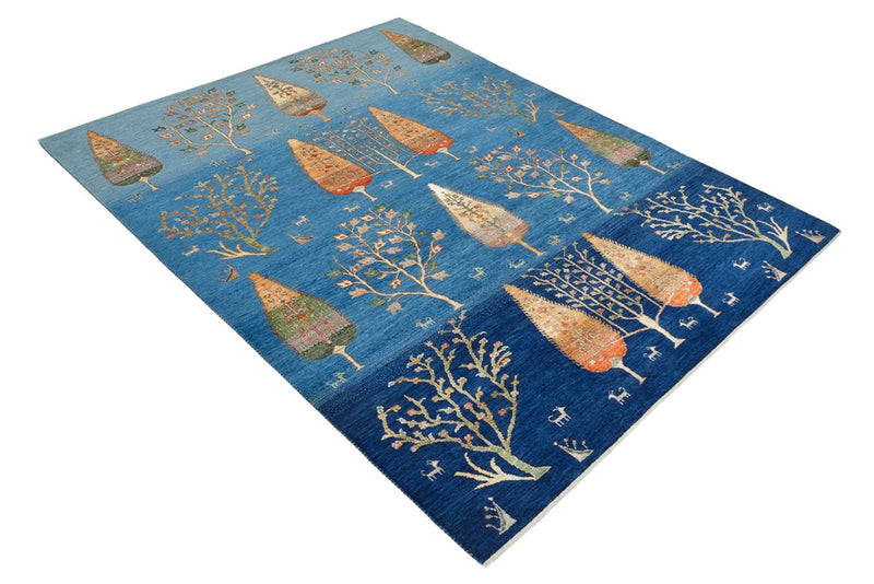 Gabbeh Rug - Loribaft Indus - 206 x 155 cm - blue