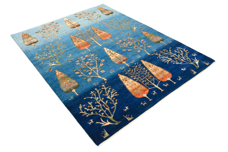 Gabbeh Rug - Loribaft Indus - 203 x 155 cm - sea blue
