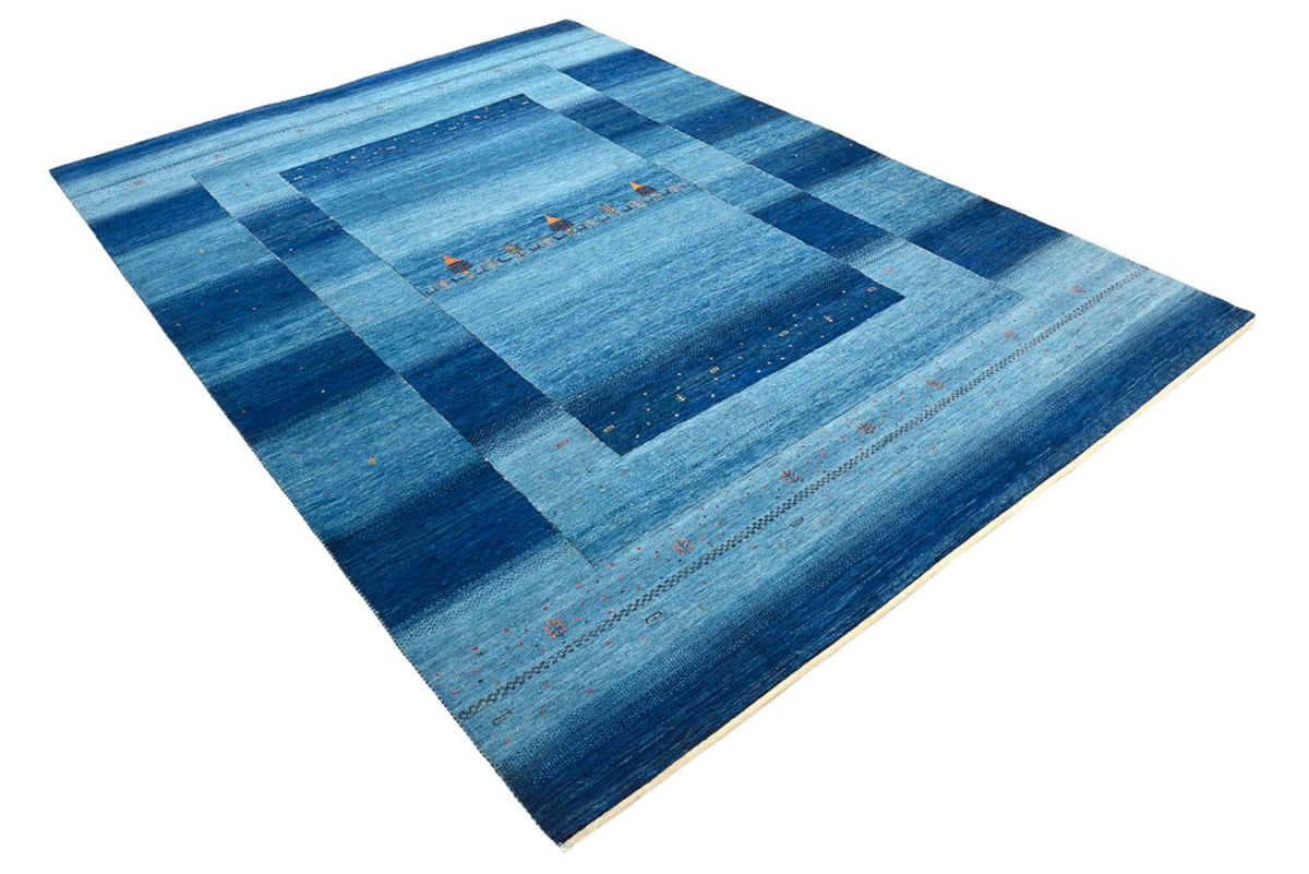 Gabbeh Rug - Loribaft Indus - 294 x 205 cm - sea blue