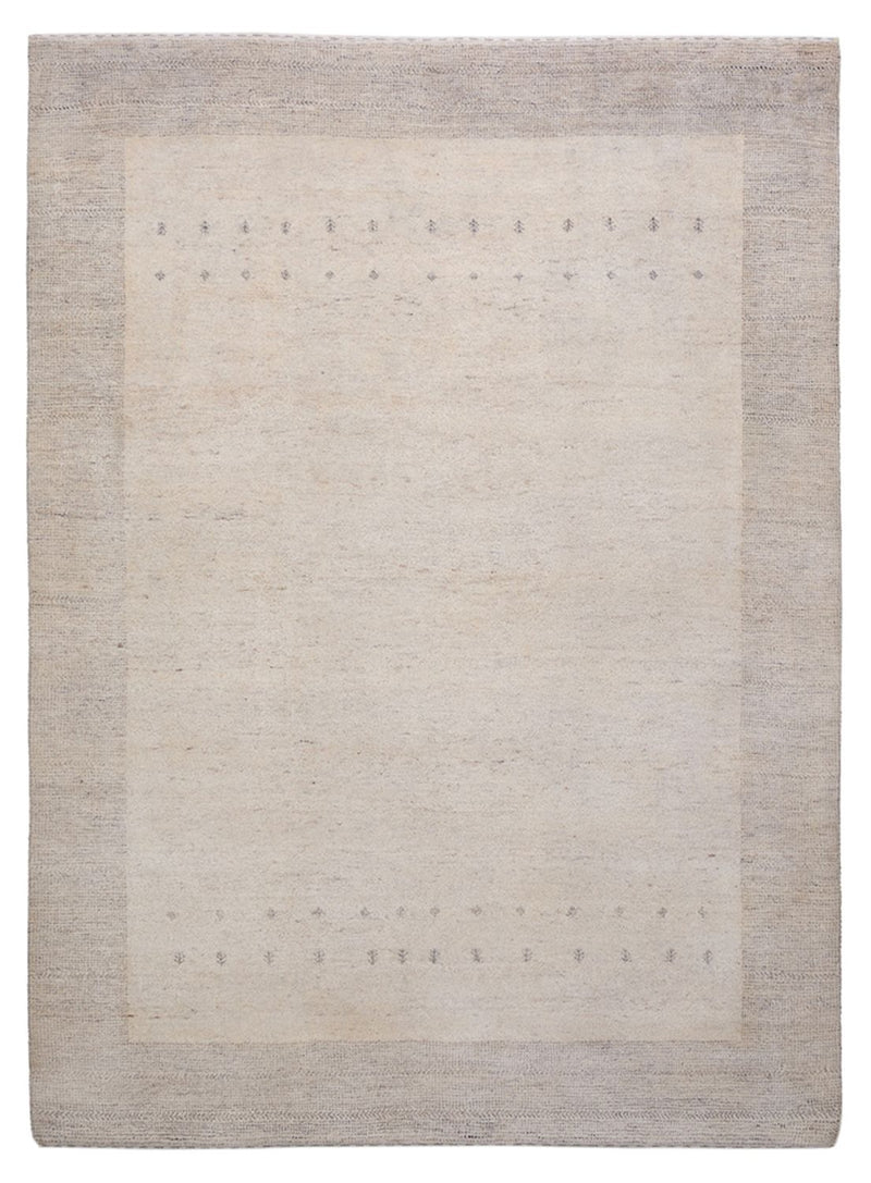 Gabbeh Rug - Loribaft Indus - 201 x 146 cm - light grey