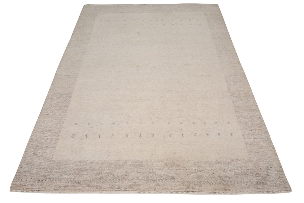 Gabbeh Rug - Loribaft Indus - 201 x 146 cm - light grey