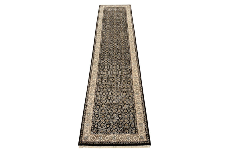 Runner Oriental Rug - Bidjar - Indus - 368 x 83 cm - dark beige