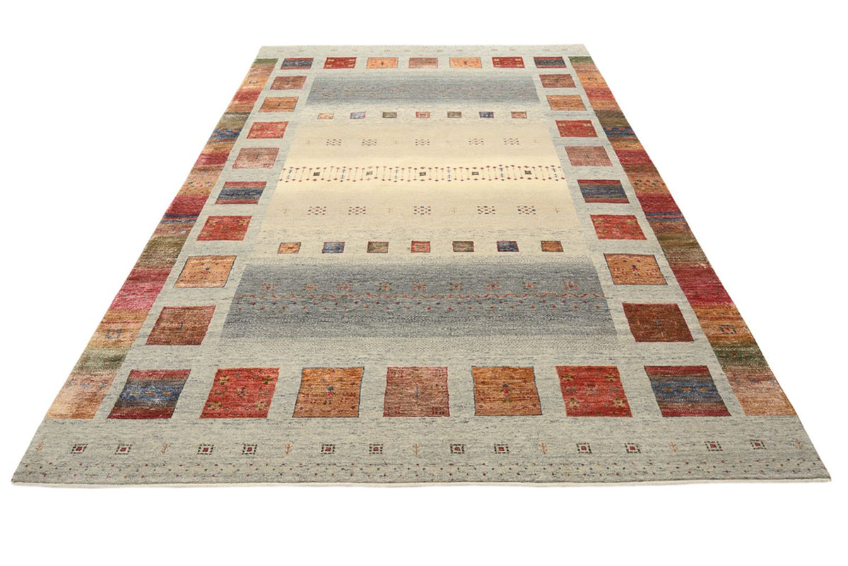 Gabbeh Rug - Loribaft Indus - 304 x 208 cm - dark beige