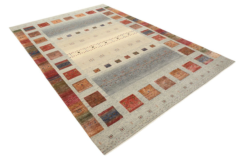 Gabbeh Rug - Loribaft Indus - 304 x 208 cm - dark beige