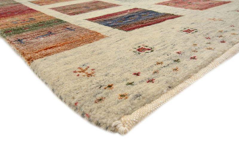 Gabbeh Rug - Loribaft Indus - 207 x 158 cm - dark beige