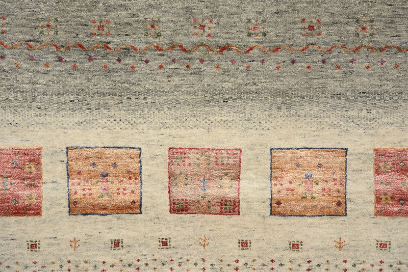 Gabbeh Rug - Loribaft Indus - 207 x 158 cm - dark beige