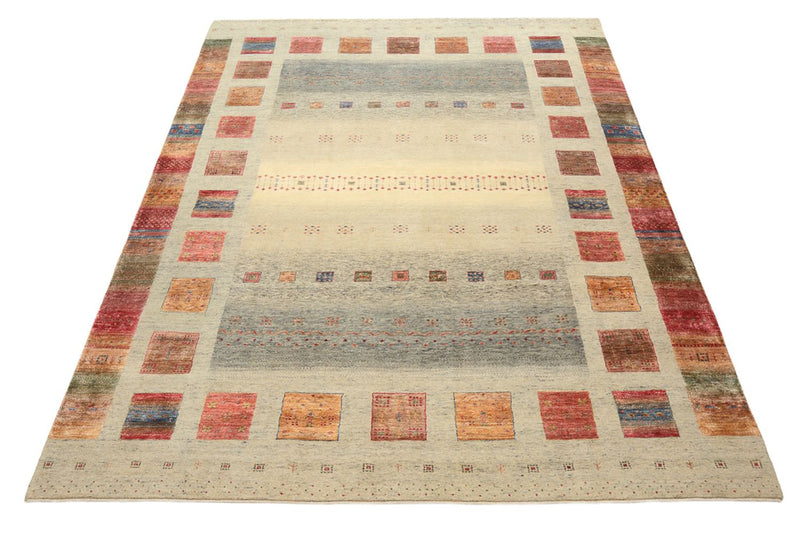 Gabbeh Rug - Loribaft Indus - 336 x 250 cm - dark beige