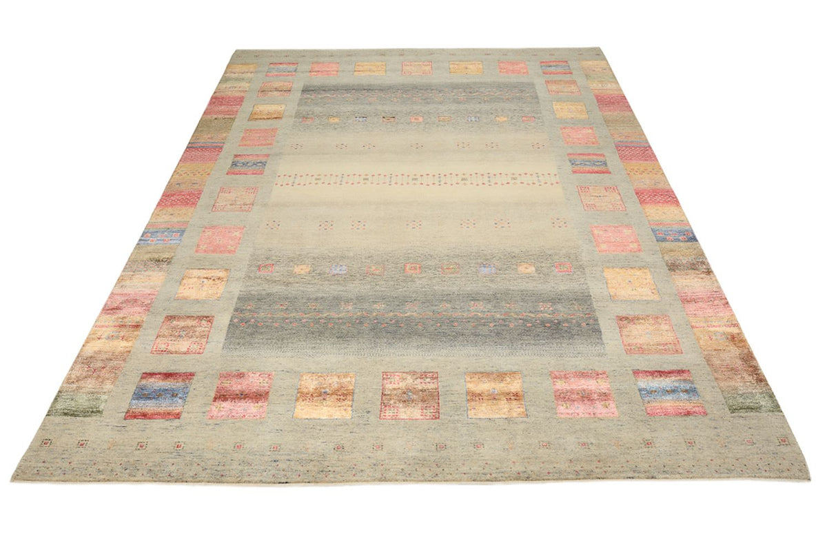 Gabbeh Rug - Loribaft Indus - 336 x 250 cm - dark beige