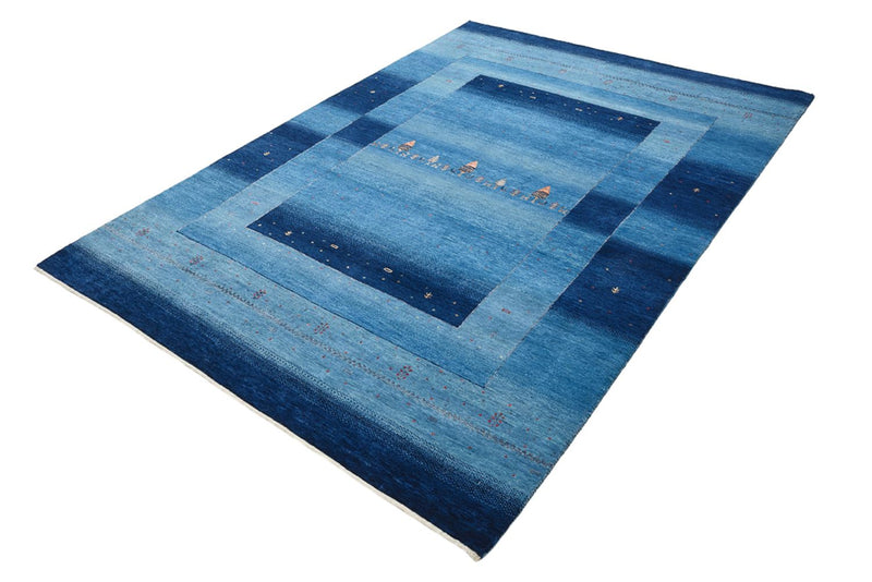 Gabbeh Rug - Loribaft Indus - 235 x 169 cm - sea blue