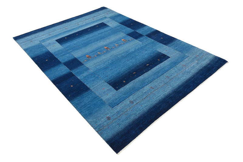Gabbeh Rug - Loribaft Indus - 235 x 169 cm - sea blue
