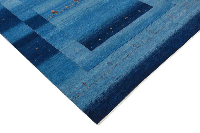 Gabbeh Rug - Loribaft Indus - 235 x 169 cm - sea blue